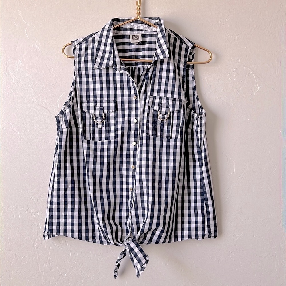 Anne Klein Sleeveless Shirt L